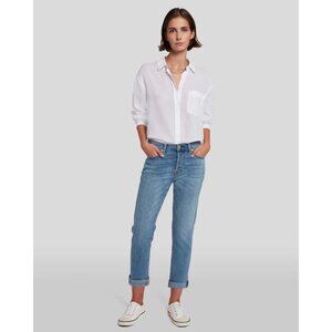 7 FOR ALL MANKIND Josefina Skinny Boyfriend Jeans sz 30 Women's 7FAM